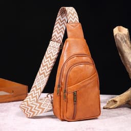 image-European And American Ladies Casual Fashion Retro Chest Bag
