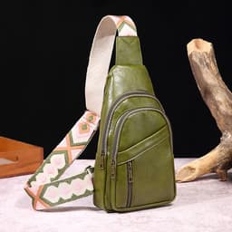 image-European And American Ladies Casual Fashion Retro Chest Bag