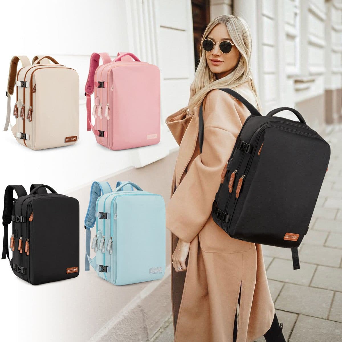 image-Water Repellent Travel Business Travel Luggage Backpack