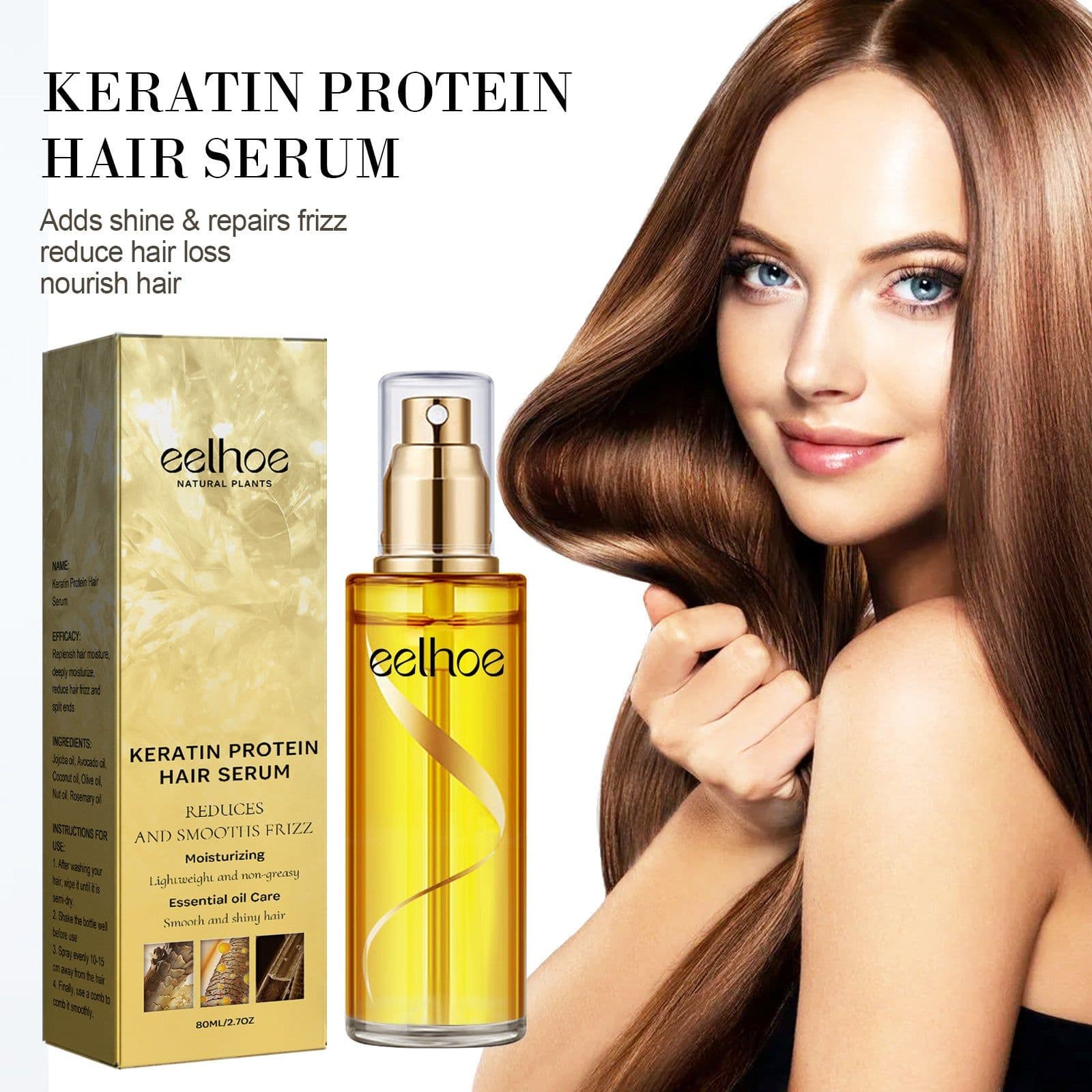 image-Keratin Hair Care Spray Repair Improvement