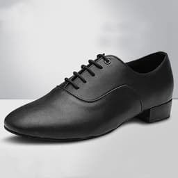 image-Latin Dance Shoes Men's Mid Heel Soft Bottom Practice Shoes
