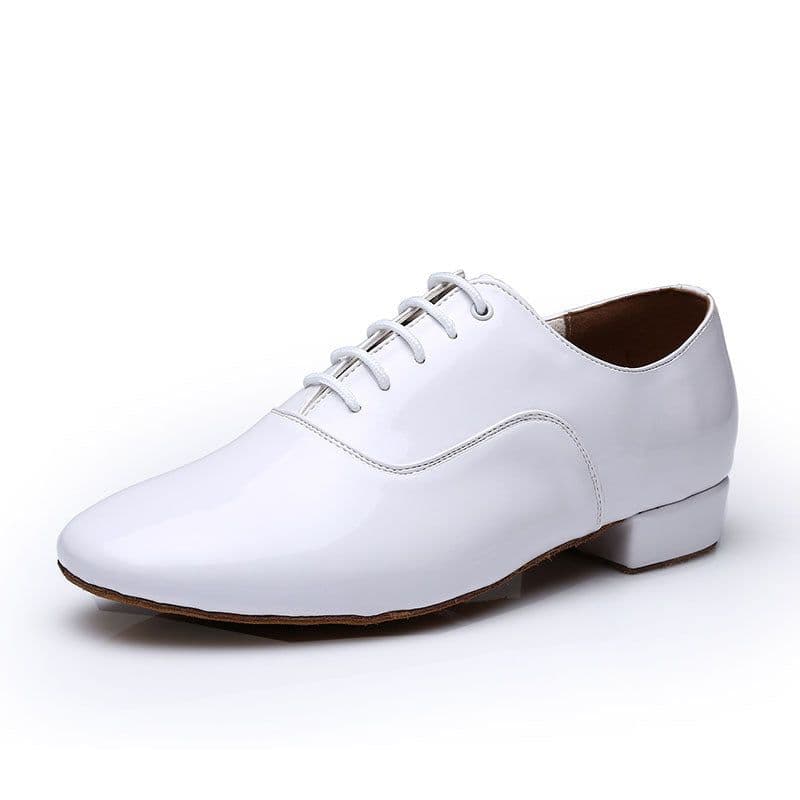 image-Latin Dance Shoes Men's Mid Heel Soft Bottom Practice Shoes