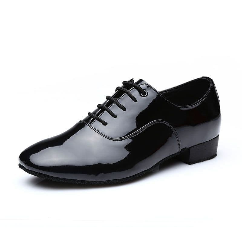 image-Latin Dance Shoes Men's Mid Heel Soft Bottom Practice Shoes