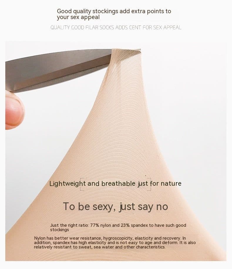 image-Spring New Mask Steel Wire Stocking Anti-snagging Thin Pantyhose Non-slip Silicone