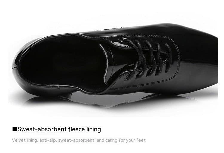 image-Men's Soft Leather Two-sole Latin Dance Shoes Are Comfortable