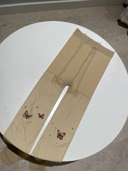 image-Lolita Tattoo Y2g Tattoo Print Butterfly Stockings
