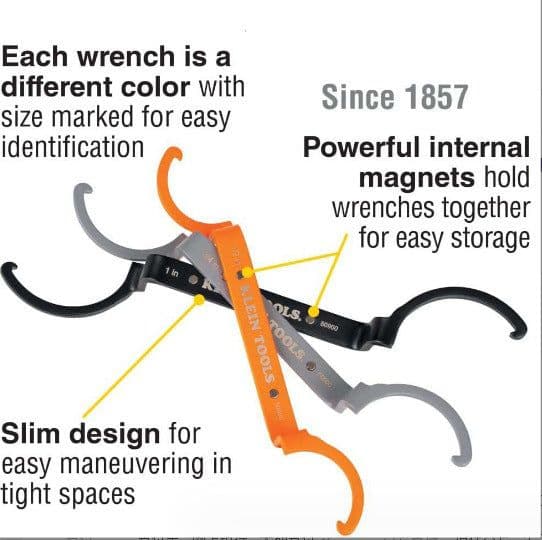 image-Crescent Magnetic Suction Wrench Catheter Locking Wrench Kit Three-in-one