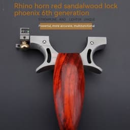 image-Stainless Steel Wooden Patch Flat Leather Lock Phoenix Six Generation Outdoor Shooting Pressure Bomb Work Frame