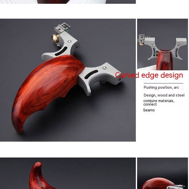 image-Stainless Steel Wooden Patch Flat Leather Lock Phoenix Six Generation Outdoor Shooting Pressure Bomb Work Frame