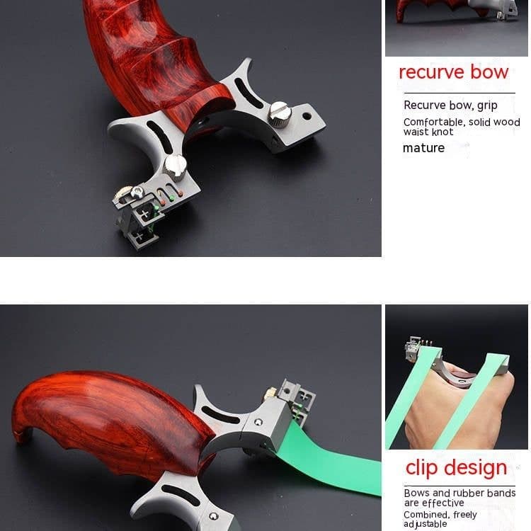 image-Stainless Steel Wooden Patch Flat Leather Lock Phoenix Six Generation Outdoor Shooting Pressure Bomb Work Frame