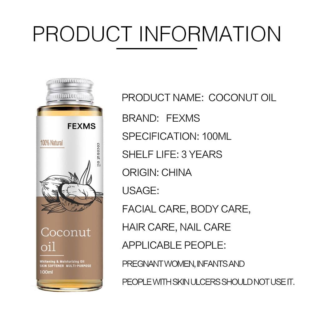 image-Coconut Skin Care Massage Body Care Essential Oil