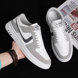 image-Men's Casual All-matching Sports White Shoes