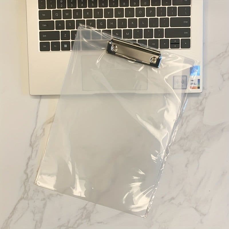image-A4 Plate Holder Transparent Plate Writing Board Pad Metal Flat Clip Drawing Board Office Folder Folder