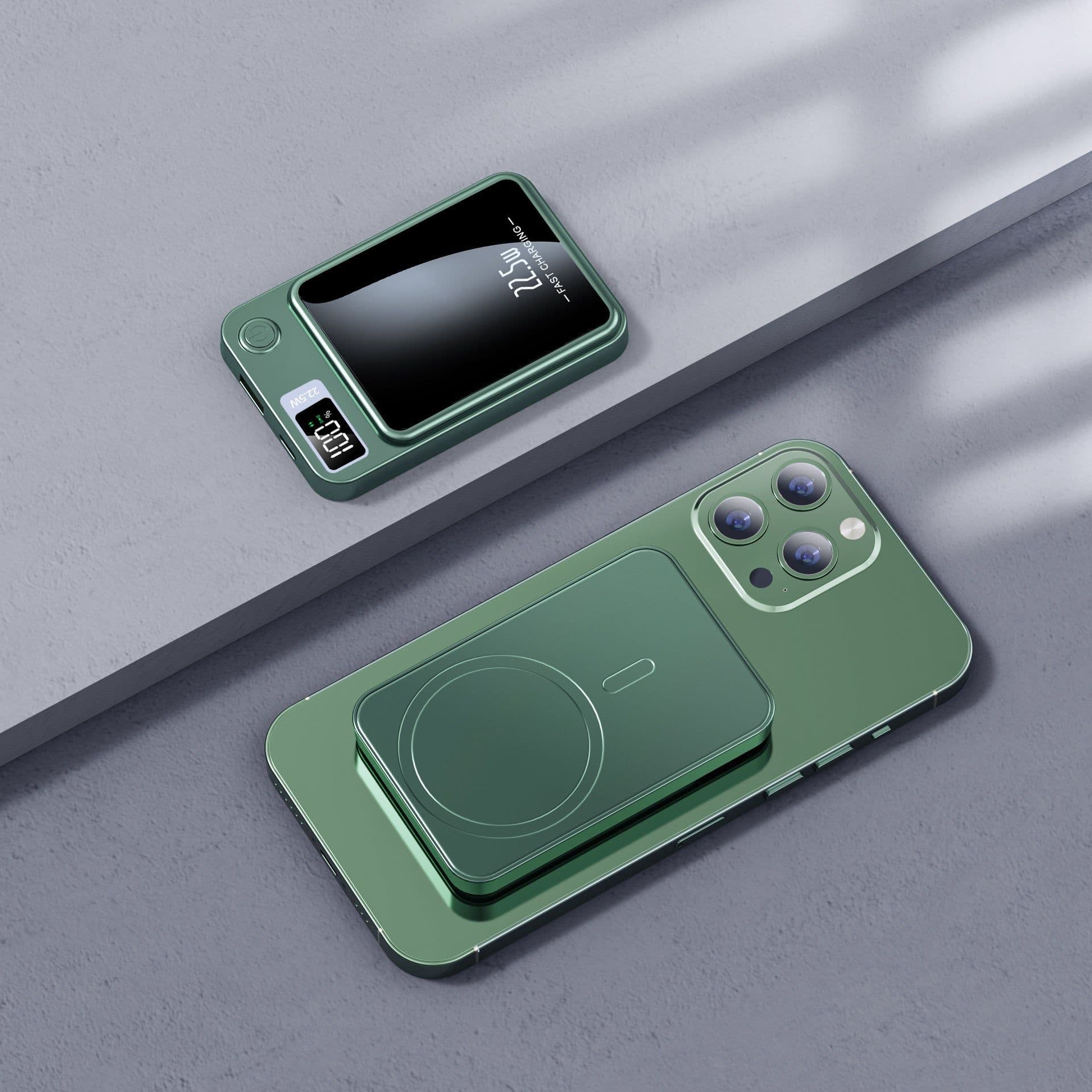 image-Wireless Power Bank Super Fast Charge 10000 MA Magsafe Mobile Power Wholesale