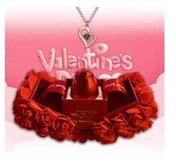 image-Valentines Day Gift Soap Rose Gift Box Crystal Pendant Necklace Eternal Flower Jewelry Box Set Wedding Birthday Gift For Girlfriend