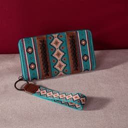 image-Vintage Cotton And Linen Printed Women's Wallet