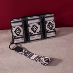 image-Vintage Cotton And Linen Printed Women's Wallet
