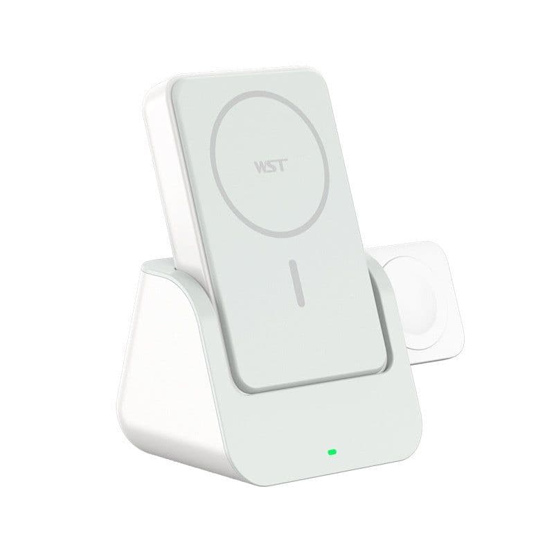 image-Magnetic Wireless Power Bank Mobile Phone Holder 10000 MA Three-in-one Multifunctional Charging Base