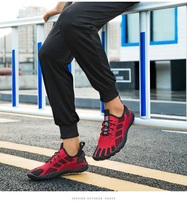 image-Men's Sports Leisure Mountaineering Shoes Hollow-out Fly Knit