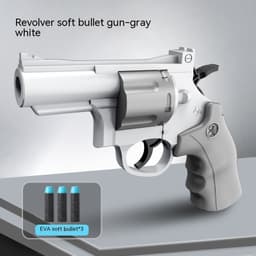 image-Children's Left-wheel Soft Bullet Gun Continuous Pistol Toy Smashing Gun Simulation Boy