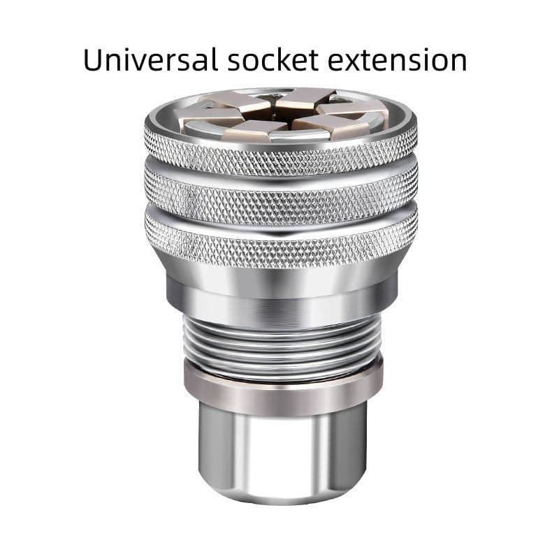 image-Universal Sleeve Wrench Head Multifunctional Electric Hand Drill Socket Wrench Adjustable Universal Sleeve Head Allen Wrench