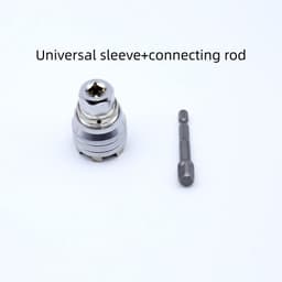 image-Universal Sleeve Wrench Head Multifunctional Electric Hand Drill Socket Wrench Adjustable Universal Sleeve Head Allen Wrench