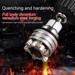 image-Universal Sleeve Wrench Head Multifunctional Electric Hand Drill Socket Wrench Adjustable Universal Sleeve Head Allen Wrench