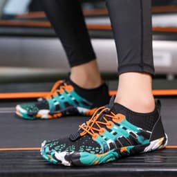 image-Men's Off-road Running Shoes, Lightweight Exercise Scattered Barefoot Shoes Non-slip Outdoor Walking Pumps