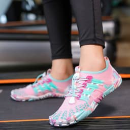 image-Men's Off-road Running Shoes, Lightweight Exercise Scattered Barefoot Shoes Non-slip Outdoor Walking Pumps