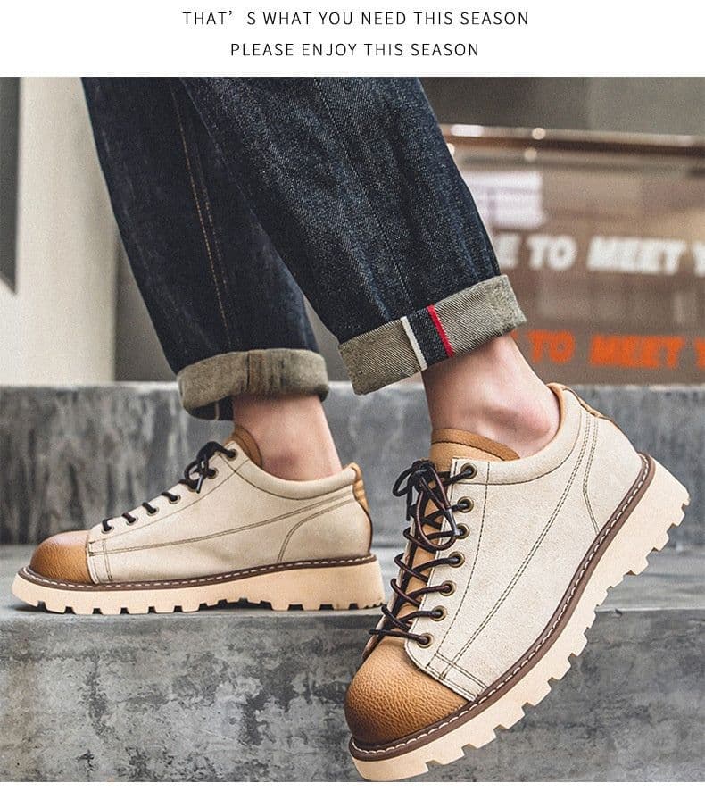 image-National Fashion Youth All-matching Comfortable Platform Round Head Outdoors Commute Work Shoes