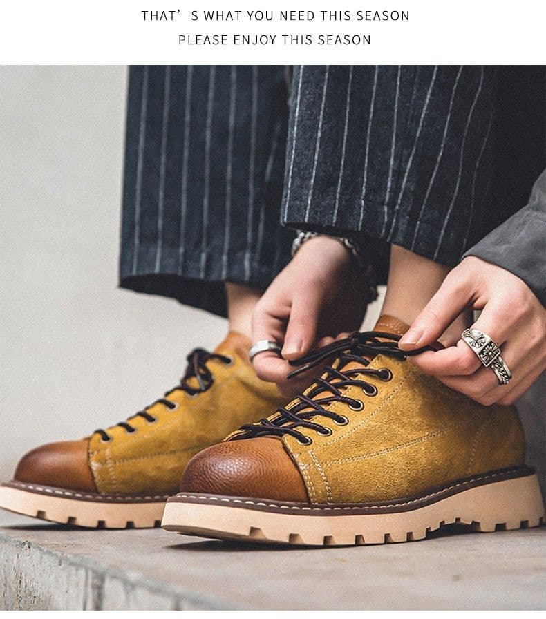image-National Fashion Youth All-matching Comfortable Platform Round Head Outdoors Commute Work Shoes