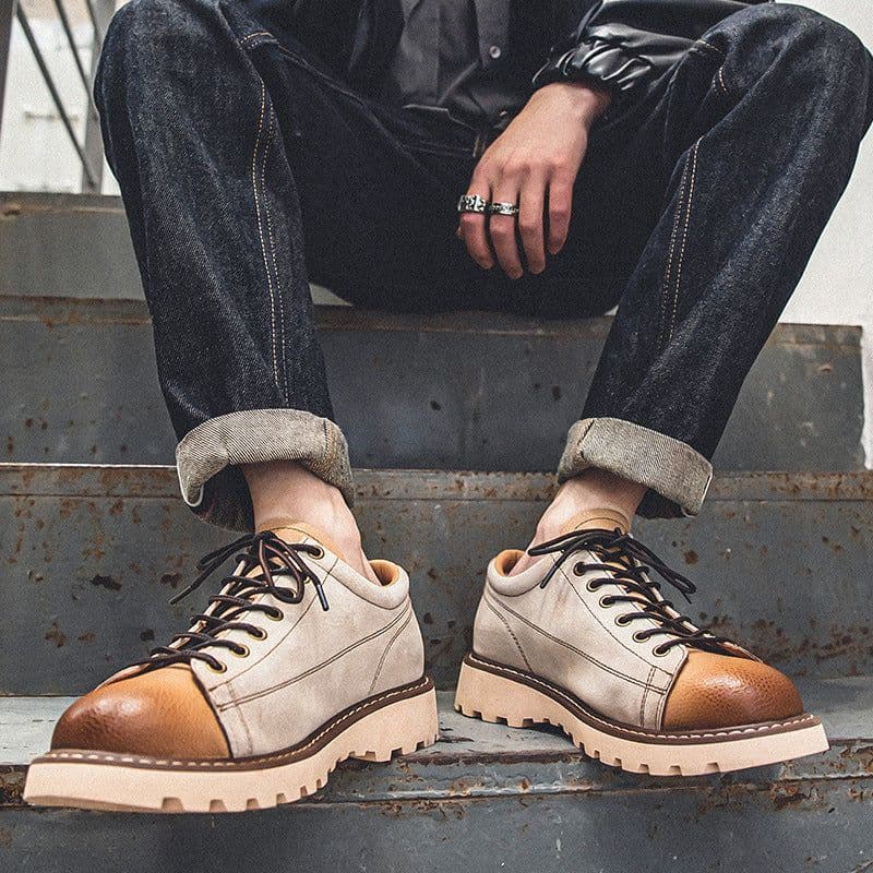 image-National Fashion Youth All-matching Comfortable Platform Round Head Outdoors Commute Work Shoes