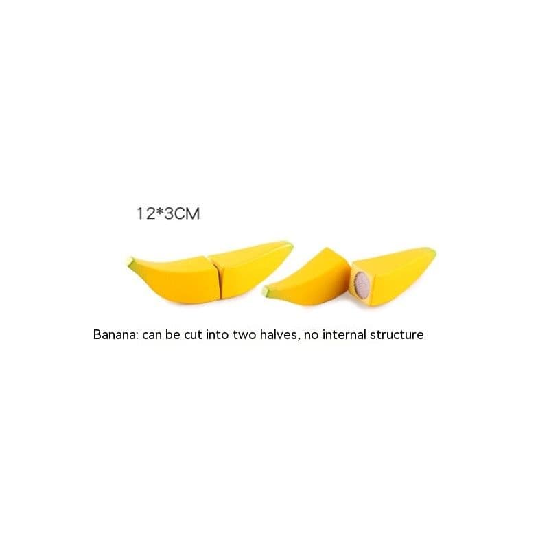 image-Wooden Vegetable Magnetic Children's Play House Cut Fruit Toys