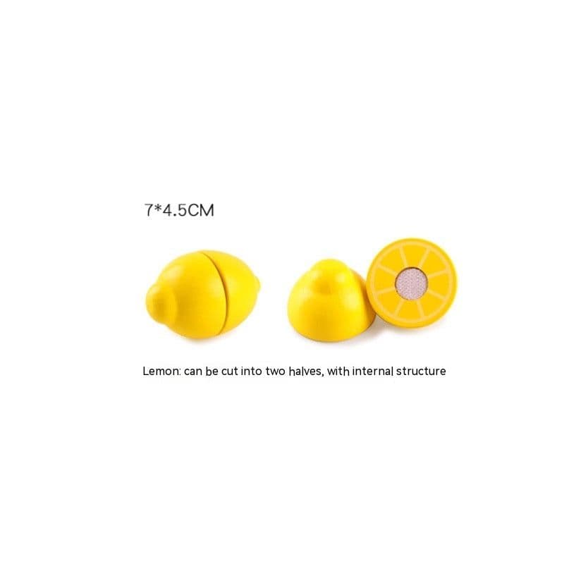 image-Wooden Vegetable Magnetic Children's Play House Cut Fruit Toys