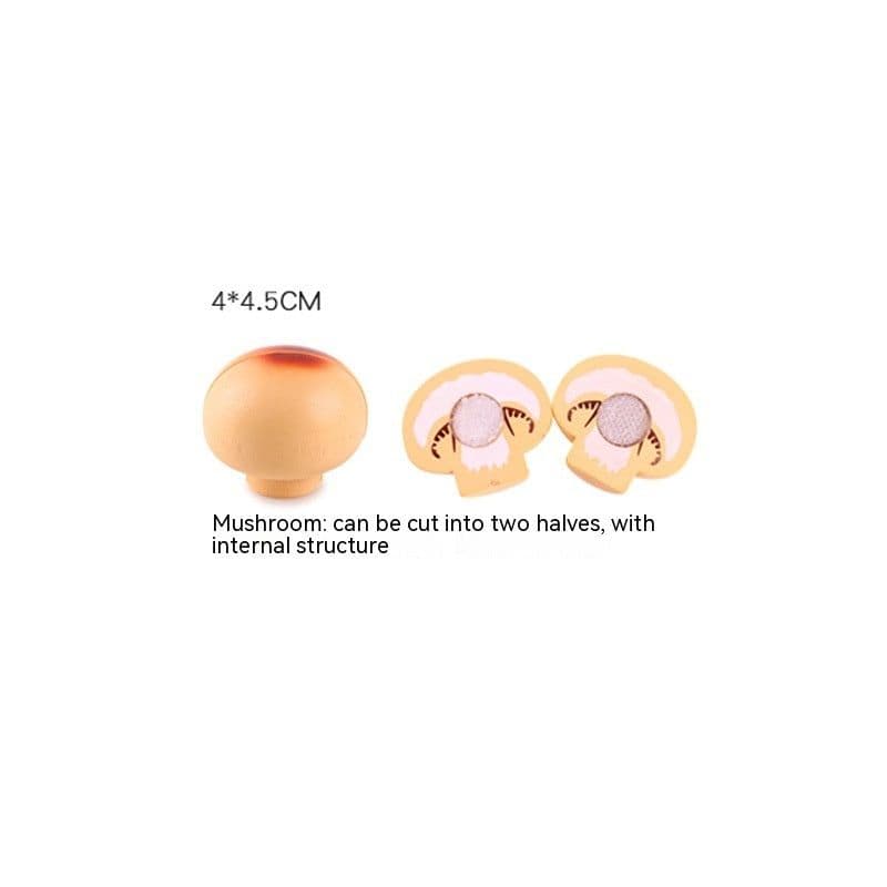 image-Wooden Vegetable Magnetic Children's Play House Cut Fruit Toys