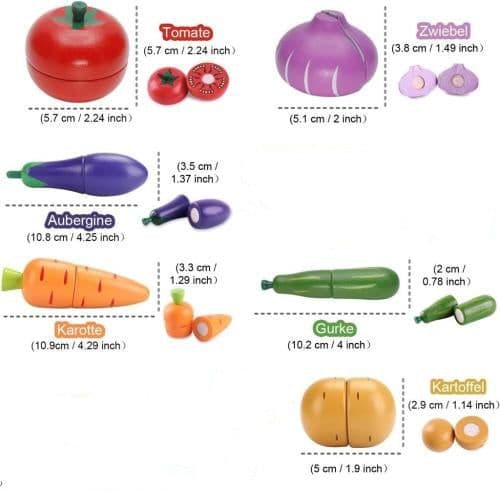 image-Wooden Vegetable Magnetic Children's Play House Cut Fruit Toys