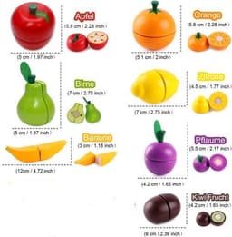 image-Wooden Vegetable Magnetic Children's Play House Cut Fruit Toys