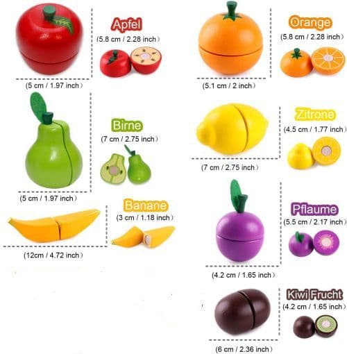 image-Wooden Vegetable Magnetic Children's Play House Cut Fruit Toys