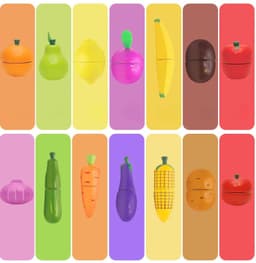 image-Wooden Vegetable Magnetic Children's Play House Cut Fruit Toys