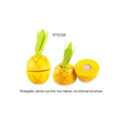 image-Wooden Vegetable Magnetic Children's Play House Cut Fruit Toys