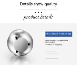 image-Coffee Machine Steam Nozzle Compatible With A Variety Of Milk Frother Nozzles