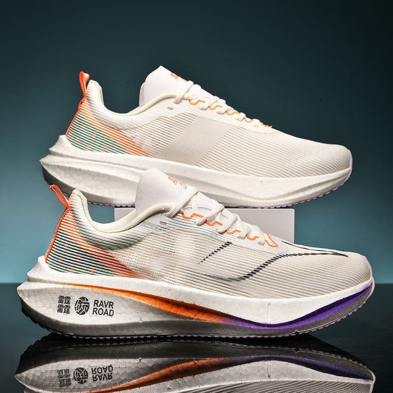 image-Shockproof Breathable Running Shoes Unisex Shoes Marathon Racing Soft Sole Lightweight Sneaker