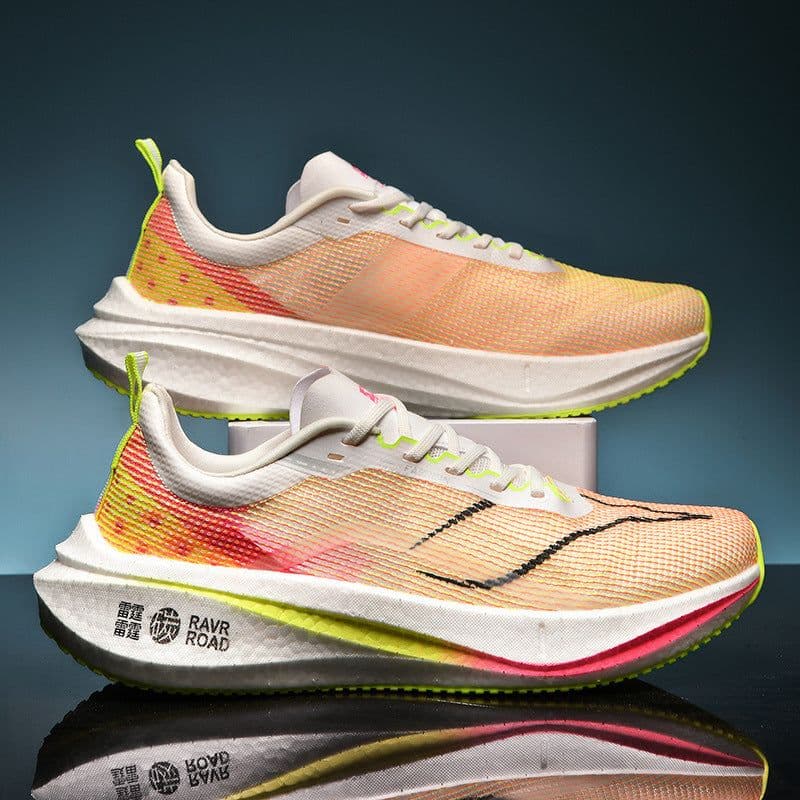 image-Shockproof Breathable Running Shoes Unisex Shoes Marathon Racing Soft Sole Lightweight Sneaker