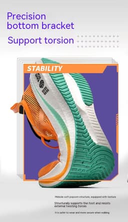 image-Shockproof Breathable Running Shoes Unisex Shoes Marathon Racing Soft Sole Lightweight Sneaker