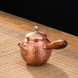 image-Copper Pot Tea Kettle Handmade Pure Copper Kettle Electric Ceramic Stove Side Handle Pot Pitcher Health Tea Set Copper Teapot
