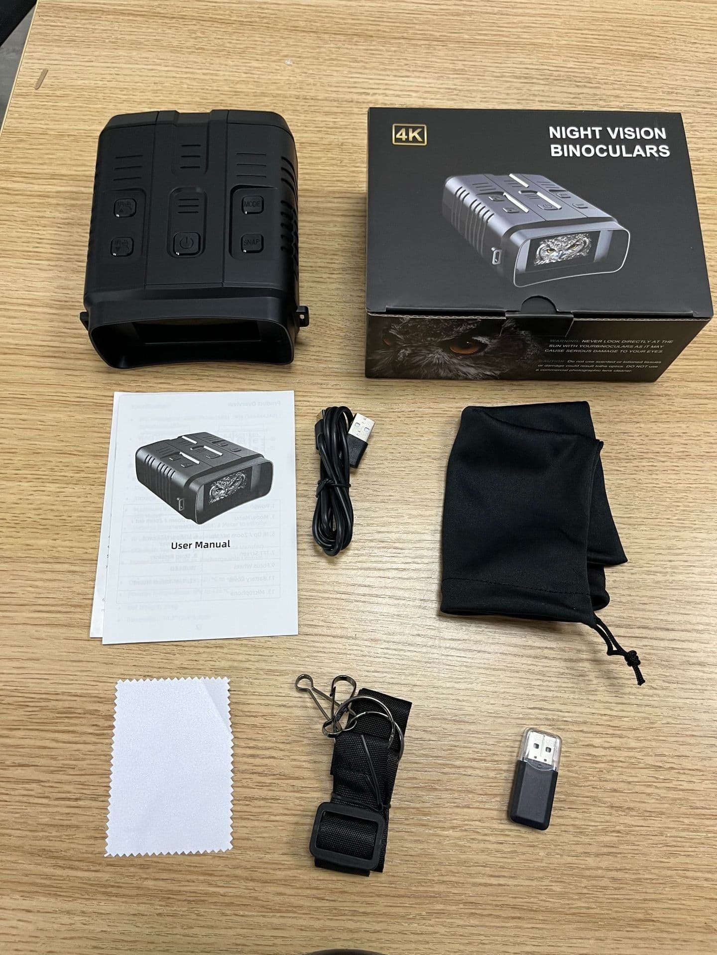 image-Full Color Night Vision Instrument Large Screen With WiFi Telescope Binocular Night Vision Instrument