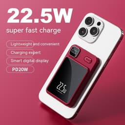 image-Magnetic Power Bank 20000 MA Large Capacity Fast Charging Mobile Power Gift