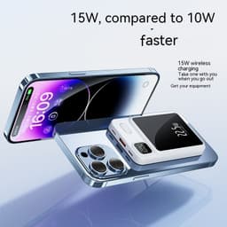 image-Magnetic Power Bank 20000 MA Large Capacity Fast Charging Mobile Power Gift