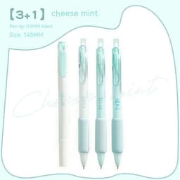 image-Learning Office Ice Cream Sponge Press Neutral Pen Double Headed Fluorescent