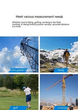 image-Outdoor Ranging Telescope Laser Golf Ranging Telescope 650 M To 2000 M High Precision Electricity